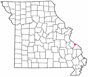 Location of St. Mary, Missouri