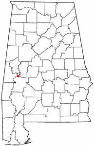 Location of Demopolis, Alabama