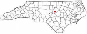 Location of Garner, North Carolina
