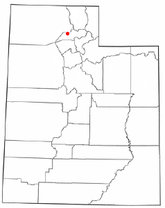 Location of Plain City, Utah