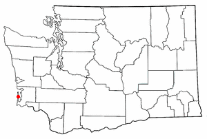 Location of Ocean Park, Washington