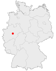 Map of Germany showing Hemer