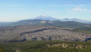 image:Little Glass Mountain and Mt Shasta from Little Mount Hoffman-300px.JPG