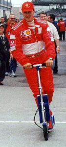 Schumacher in the Paddock at the  in 