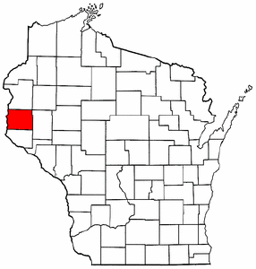 Image:Map of Wisconsin highlighting St. Croix County.png