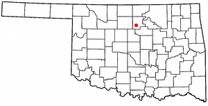 Location of Perry, Oklahoma