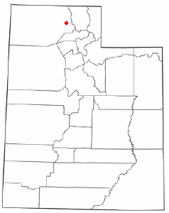 Location of Corinne, Utah