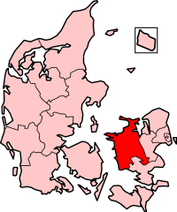 West Zealand County in Danmark