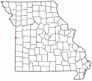 Location of Drexel, Missouri
