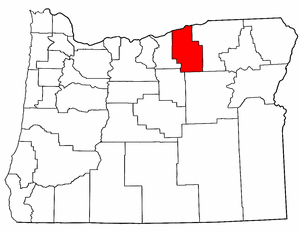 Image:Map of Oregon highlighting Morrow County.png