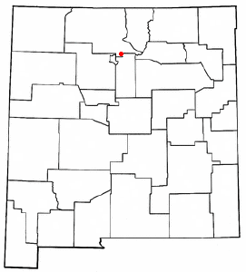 Location of Espanola, New Mexico