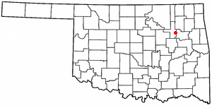 Location of Broken Arrow, Oklahoma