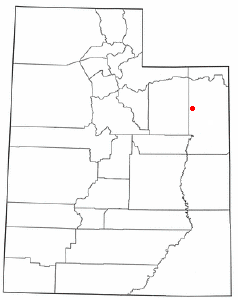 Location of Fort Duchesne, Utah