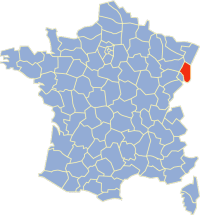 Location of du Haut-Rhin in France