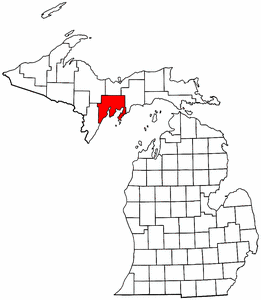 Image:Map of Michigan highlighting Delta County.png