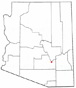 Location of Winkelman, Arizona