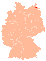 Map of Greifswald in Germany