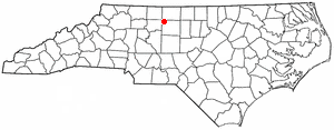 Location of Stokesdale, North Carolina