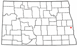 Location of Gardner, North Dakota