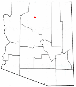 Location of Tusayan, Arizona