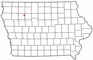 Location of Albert City, Iowa