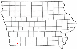 Location of Yorktown, Iowa