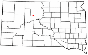 Location of North Eagle Butte, South Dakota