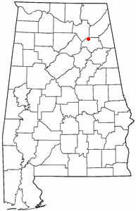 Location of Sardis City, Alabama