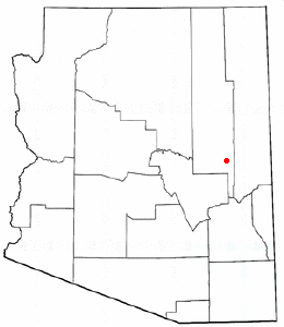 Location of Show Low, Arizona