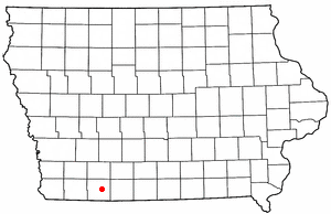 Location of Conway, Iowa