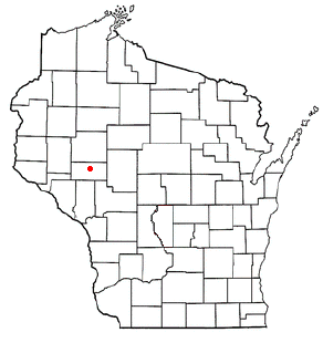 Location of Fall Creek, Wisconsin