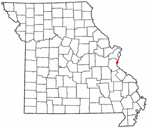 Location of Imperial, Missouri