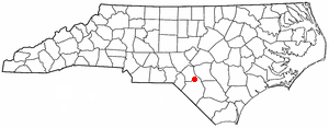 Location of Lumber Bridge, North Carolina