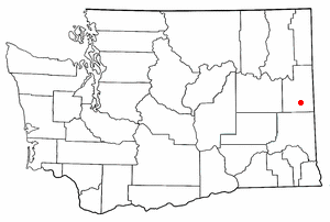 Location of Spangle, Washington