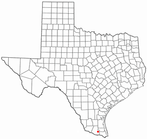 Location of Elsa, Texas