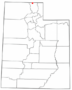 Location of Lewiston, Utah