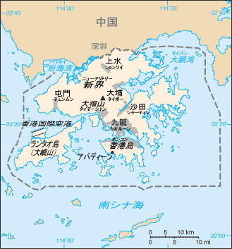Map of Hong Kong