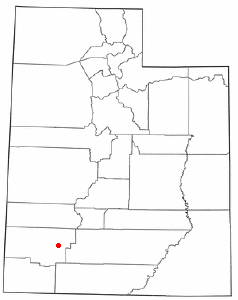 Location of Parowan, Utah