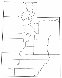 Location of Portage, Utah