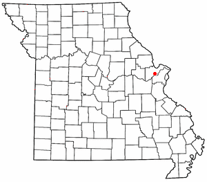 Location of Cottleville, Missouri