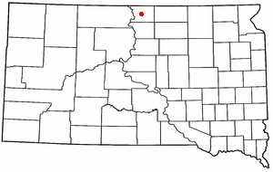 Location of Mound City, South Dakota