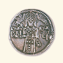 A coin minted by Dušan in  on the occasion of his coronation. (Photo courtesy of the  [1] (http://www.nbs.org.yu/))