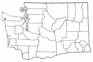 Location of Forks, Washington