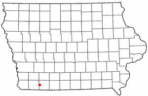 Location of New Market, Iowa
