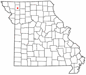 Location of Darlington, Missouri