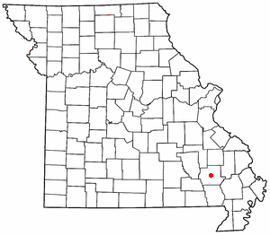 Location of Greenville, Missouri