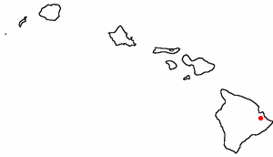 Location of Kurtistown, Hawaii