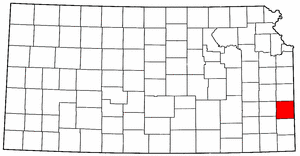 Image:Map of Kansas highlighting Bourbon County.png