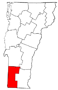 Image:Map of Vermont highlighting Bennington County.png