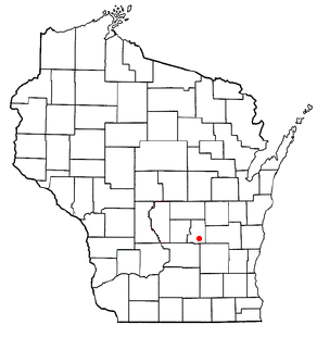 Location of Markesan, Wisconsin